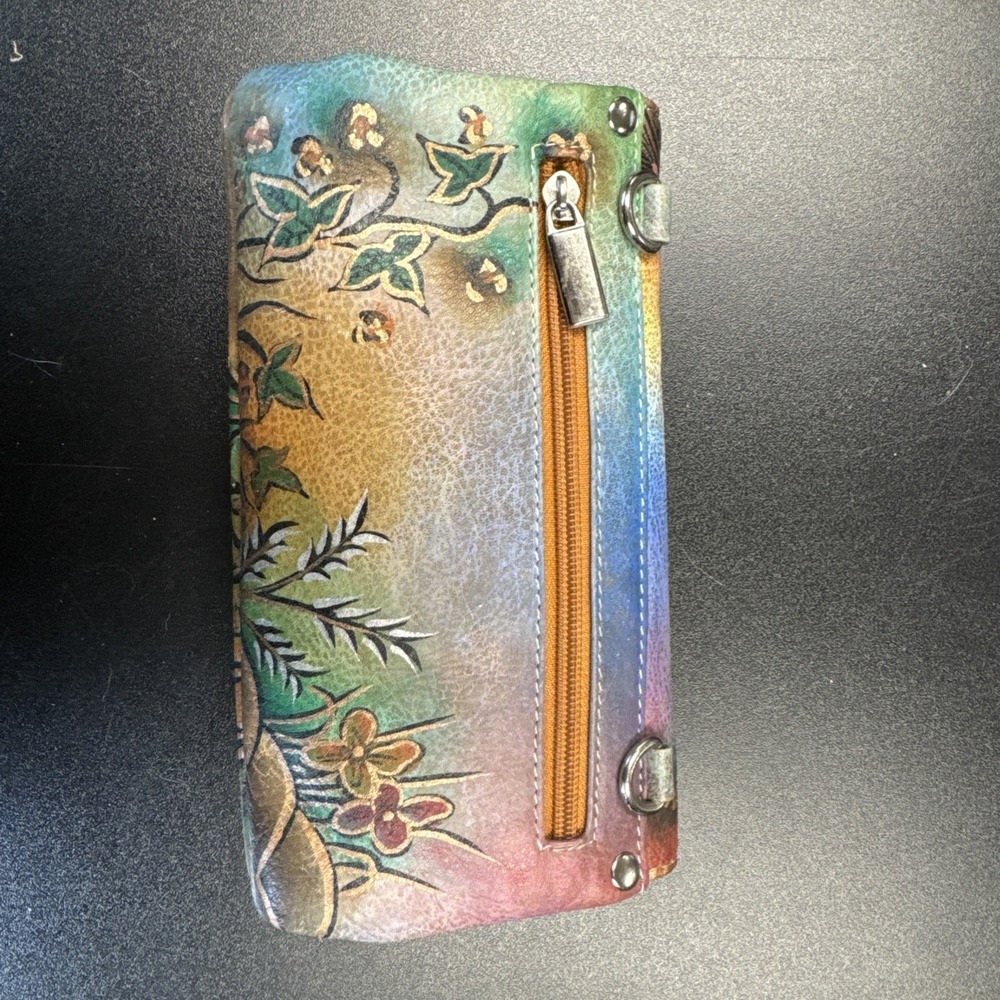 Hand-Painted Leather Wallet, Biacci - Picture 2 of 14